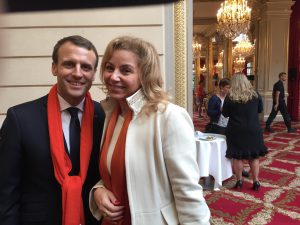 Emmanuel Macron et Nora Barsali